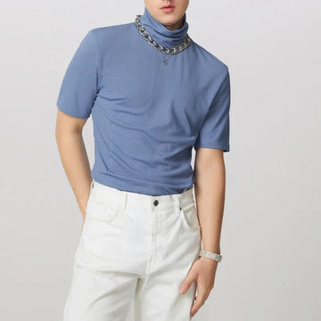 AIDASE  -  Fashion Solid Color Tops Tee Summer Men T-Shirts Short Sleeve Tops Oversize Men's Clothing Male Tee S-3XL Streetwear aidase-shop